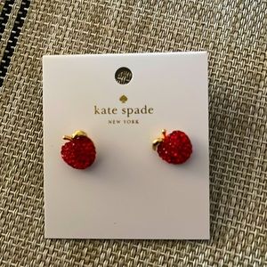 Kate Spade apple earrings